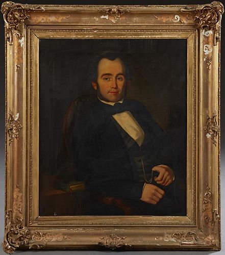 English School, "Portrait of a Gentleman," 1852, o