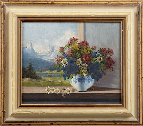 Keist Vukovic, "Still Life of Flowers with Alpine