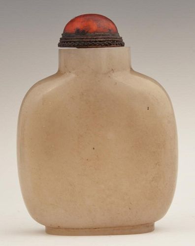 Chinese Carved Jade Snuff Bottle, early 20th c., n