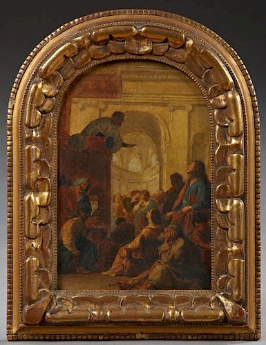 French School, "Preaching in the Temple," early 19