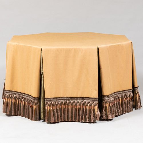 Claremont Fabric Draped Table with DÃ©cor de Paris Trim, Designed by Thomas Jayne