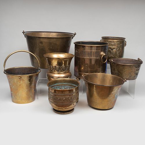 Group of Assorted Brass Holloware