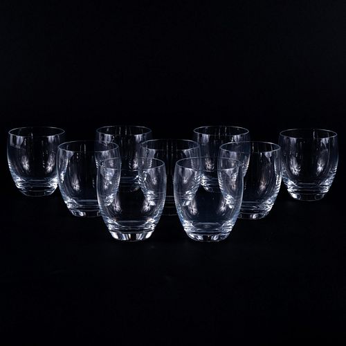 Set of Nine Baccarat Glasses
