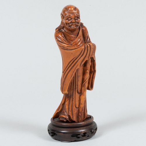 Chinese Boxwood Carving of an Immortal