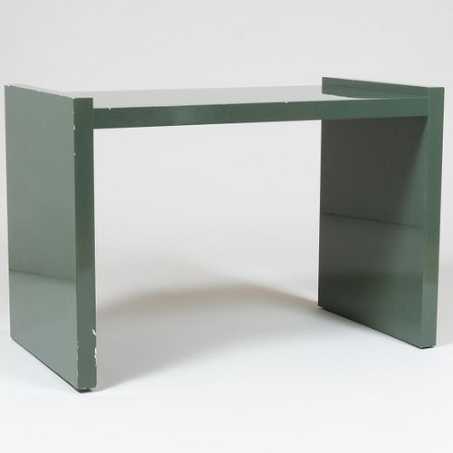 Ron Seff Green Lacquer Console Table