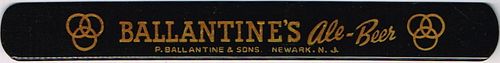1938 Ballantine's Ale/Beer Foam Scraper Newark New Jersey