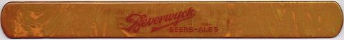 1935 Beverwyck Beers-Ales Foam Scraper Albany New York