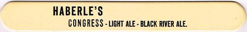 1934 Haberle's Congress Light Ale and Black River Ale Foam Scraper Syracuse New York