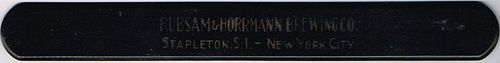 1933 Rubsam & Horrmann Brewing Co. Foam Scraper Stapleton New York