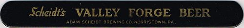 1941 Scheidt's Valley Forge Beer/Rams Head Ale Foam Scraper Norristown Pennsylvania