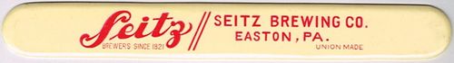1934 Seitz Brewing Co. Foam Scraper Easton Pennsylvania