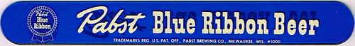 1948 Pabst Blue Ribbon Beer Foam Scraper Milwaukee Wisconsin
