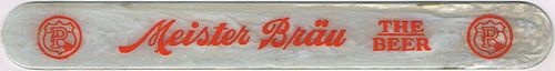 1938 Meister Brau Beer Foam Scraper Chicago Illinois