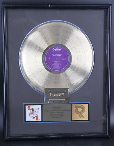 Gold Record Award The Beach Boys