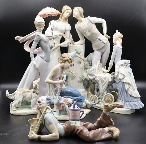 Group Lot of 5 Assorted Lladro Porcelain Figures