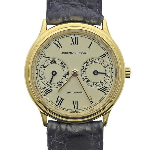 Audemars Piguet 18k Gold Classic Day Date Automatic Watch 25574BA
