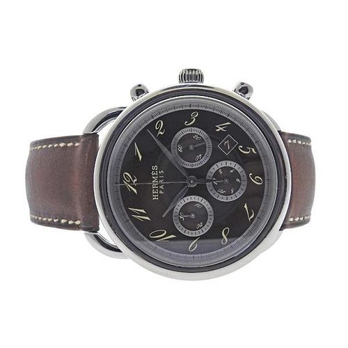 Hermes Arceau Stainless Steel Chronograph Automatic Watch AR4.910