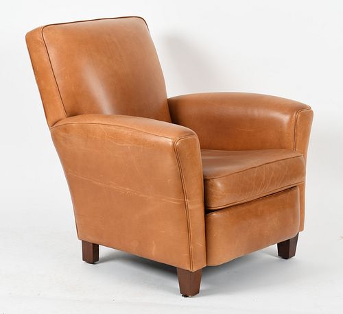 An 'American Leather' Art Deco Style Club Armchair