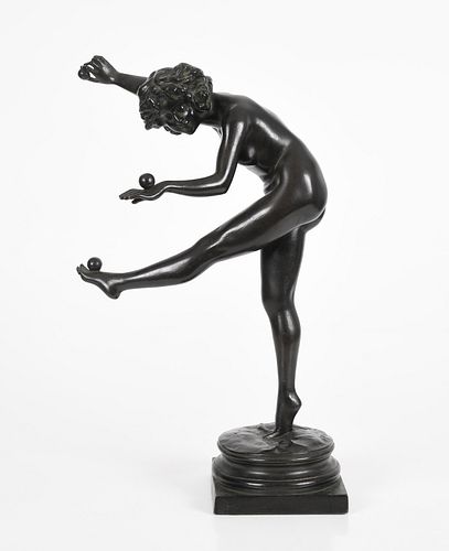 A Bronze Clad Art Deco Figure