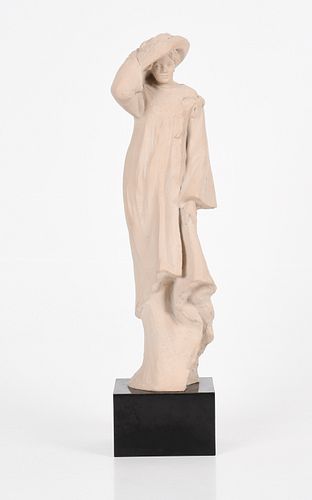 After Klara Sever, 'Windblow', Terracotta Figure
