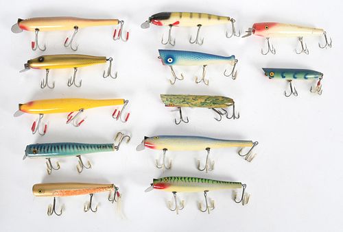 A Group of Large Vintage Fishing Lures
