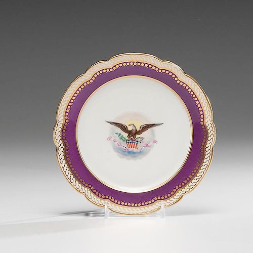 Abraham Lincoln White House China, Salad Plate from First Service