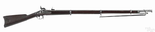 US model 1863 Springfield percussion musket, .58 caliber, with a full length walnut stock