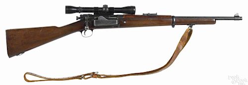 Sporterized US Springfield model 1898 Krag rifle, 30-40 Krag caliber