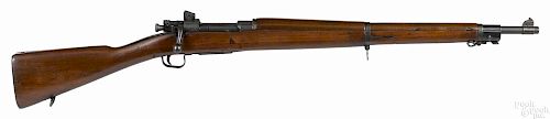 Smith Corona US model 1903-A3 bolt action rifle, 30-06 caliber, with a gray parkerized finish