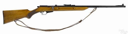 Walther Sport Model, bolt action rifle, .22 caliber, with a checkered walnut pistol grip stock
