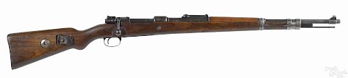 J.P. Sauer German WWII K-98 military rifle, 8 mm, the chamber stamped 147 over 1939