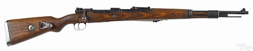 K-98 Mauser German WWII Rifle, 8 mm, marked bnz 43, Russian capture with ground waffenamts