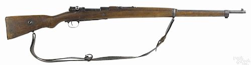 Two model 1938 Turkish Mauser rifles, 8 mm, with non-matching serial numbers