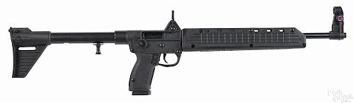 Keltec sub 2000 semi-automatic carbine, .40 S & W caliber, with a synthetic folding stock