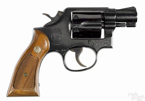 Smith & Wesson model 10-6 six-shot revolver, .38 special caliber, with the original box