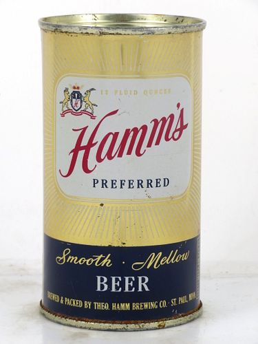 (revised lot) 1953 Hamm's Preferred Beer 12oz Flat Top Can 79-20.1 Saint Paul, Minnesota