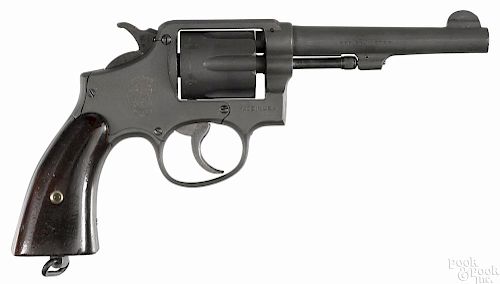 Smith & Wesson Victory Model 10 US military revolver, .38 caliber, with a 4 3/4'' barrel.