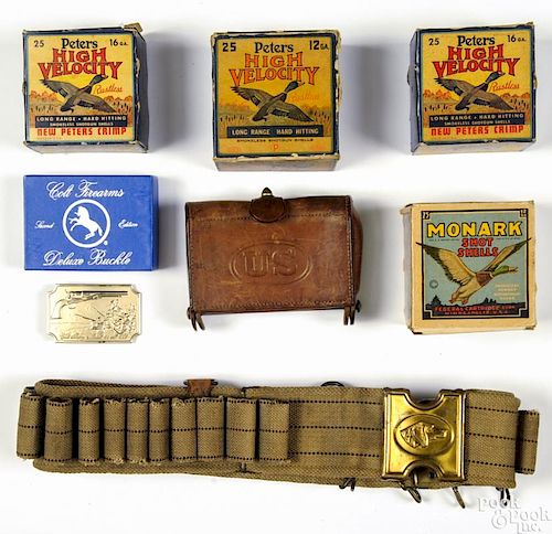 Miscellaneous sporting items, to include four full vintage shotshell boxes