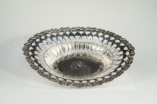 Antique Sterling Silver Whithing- Gorham~ Louis XV Pattern~ Open Work Basket