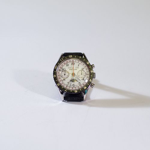 Breitling~ Triple Date Moon-phase Chronograph- running 