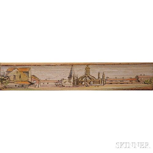 Fore-edge Paintings, British Subjects: Malmsbury, Wiltshire; Durham Cathedral, Hereford; and Marlborough, Suffolk,   Four Volumes.