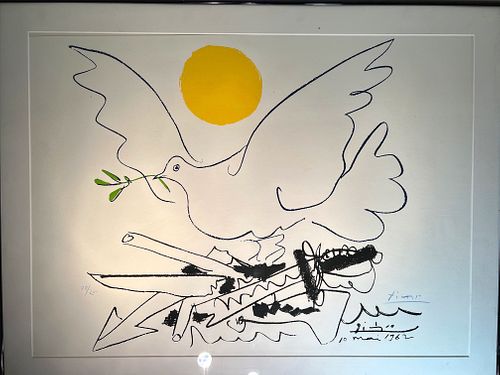After Pablo Picasso~ Dove of Peace, 1962~ Signed & Numbered