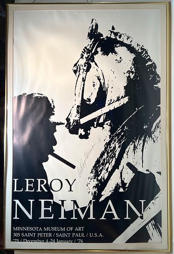 LeRoy Neiman~ Signed Exhibition Poster~ Minnesota Museum of Art