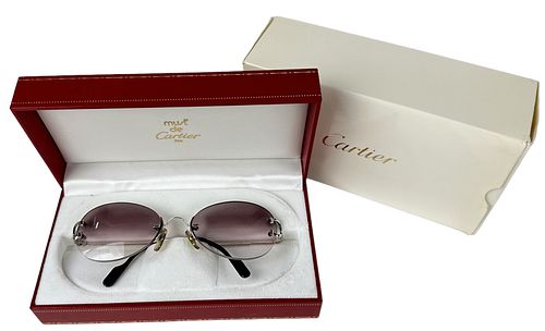 Cartier Paris Silver Eyeglass Frames