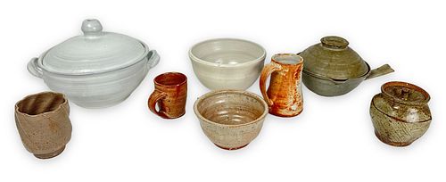 (8) Assorted Studio Pottery Works
