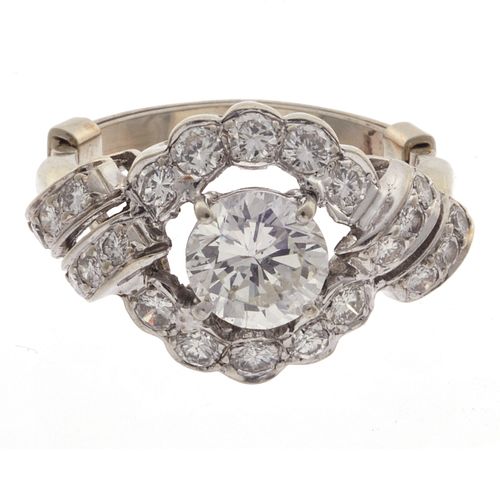 Diamond, 14k White Gold Ring