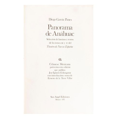Los Grabados de la Historia Antigua de México / Panorama de Anáhuac / La Conquista. Primeras ediciones, limitadas. Piezas: 3.