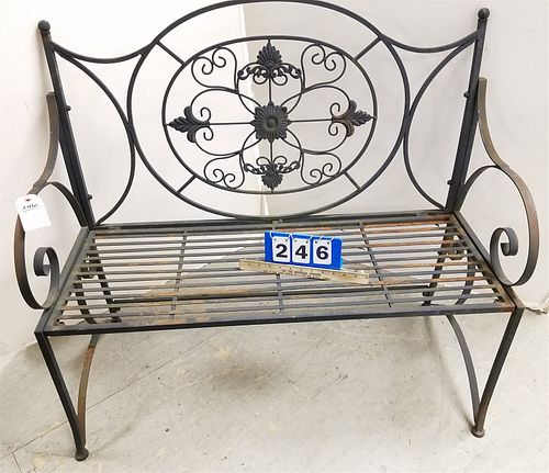 WROUGHT BENCH 37-1/2"H X 40"W