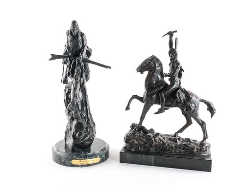 2 Frederic Remington Bronze Statues