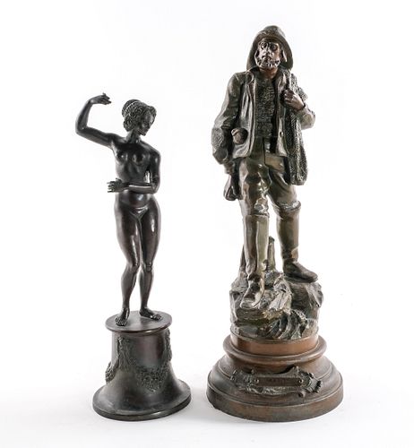 Two Sculptures - Nude Woman & Mariner